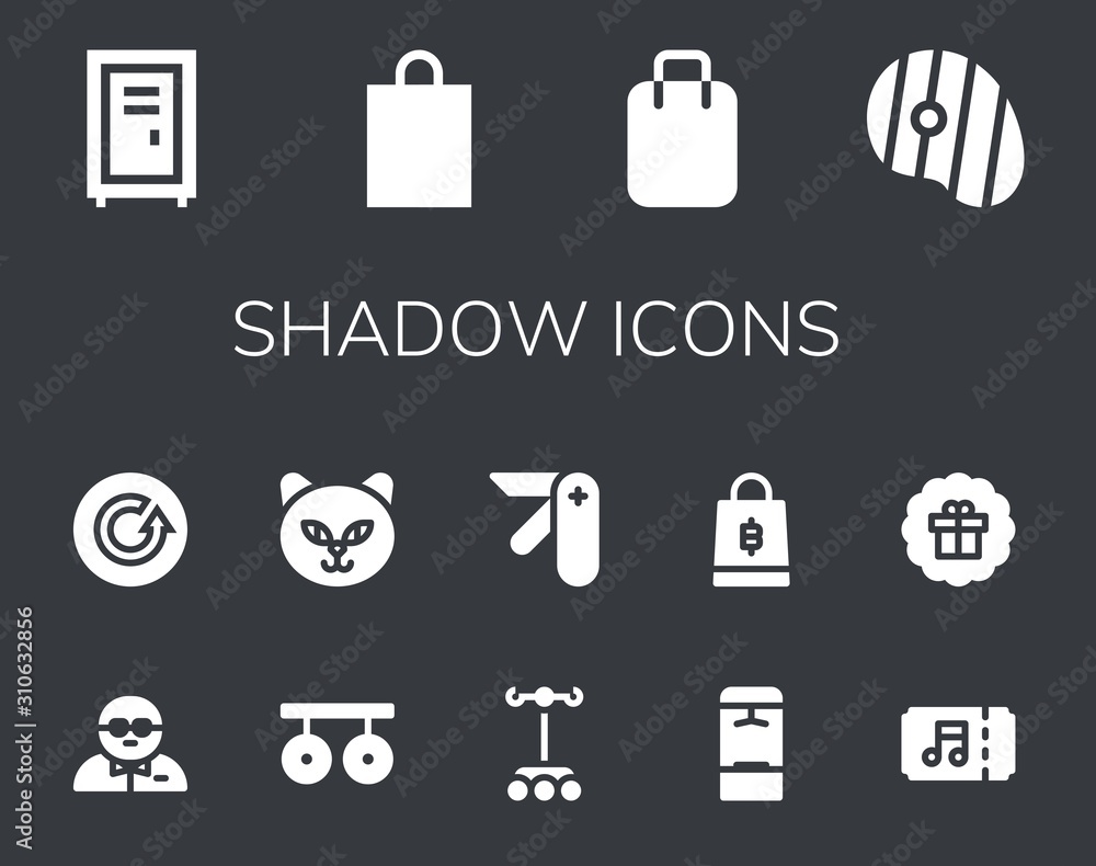 shadow icon set shadow icon set