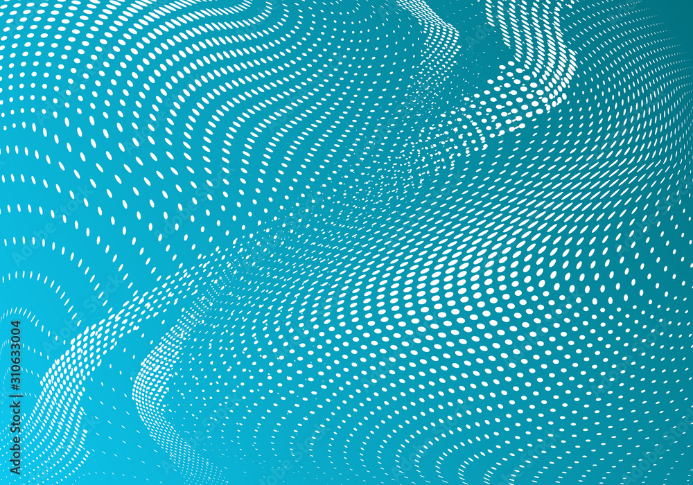 Blue white halftone background Blue white halftone background