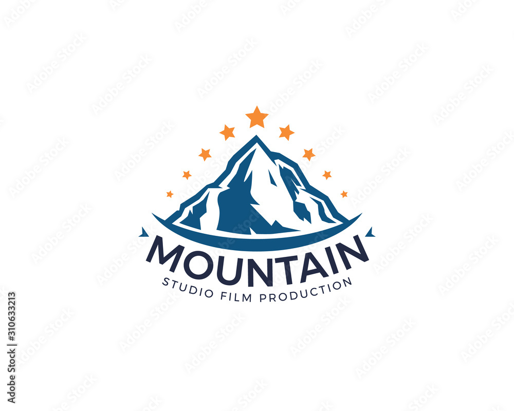 Mountain studio logo design
