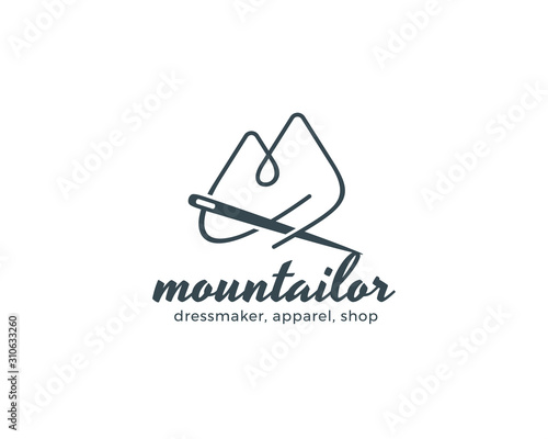 Mountain tailor logo design