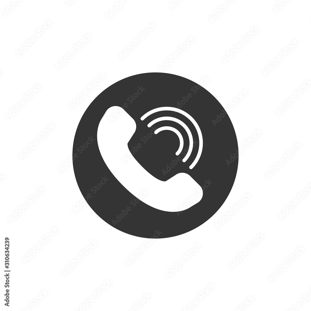 Phone icon in trendy flat style isolated on white background Phone icon in trendy flat style isolated on white background
