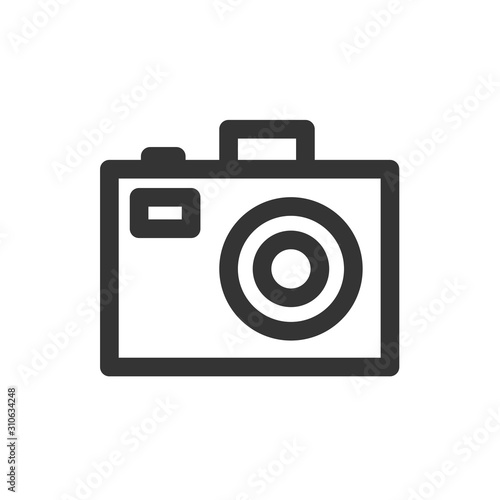 Camera Icon in trendy flat style isolated on grey background. Camera symbol for your web site design, logo, app, UI. Vector illustration, EPS10
