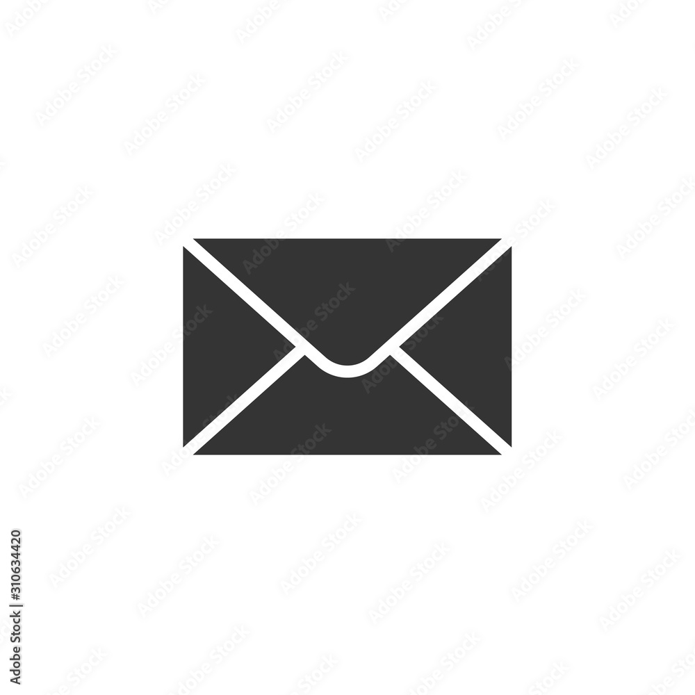 Envelope Icon in trendy flat style isolated on grey background. Mail symbol for your web site design, logo, app, UI. Vector illustration, EPS10 Envelope Icon in trendy flat style isolated on grey background. Mail symbol for your web site design, logo, app, UI. Vector illustration, EPS10