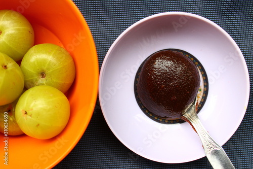 Amla fruit and Amla Chyawanprash