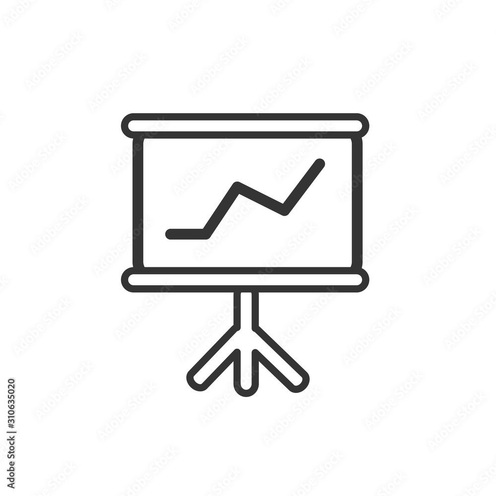 Diagram board vector icon. Black illustration isolated on white background for graphic and web design Diagram board vector icon. Black illustration isolated on white background for graphic and web design