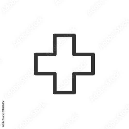 Medical Plus icon. concept web buttons. vector illustration. Flat design style