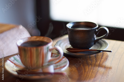 古民家カフェのコーヒー