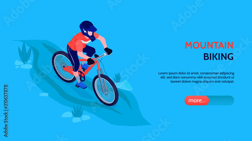 Mountain Biking Horizontal Banner