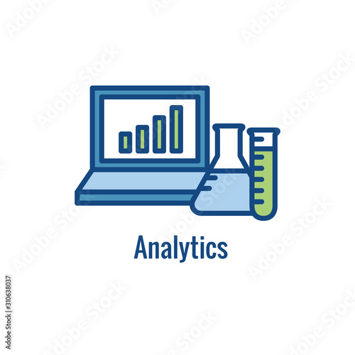 Science and Research Icon with one part of the scientific process