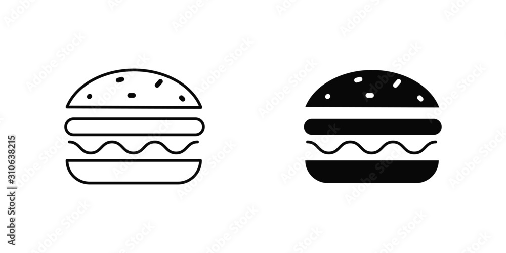 fast food vector isolated icon. burger icon. hamburger vector symbol fast food vector isolated icon. burger icon. hamburger vector symbol
