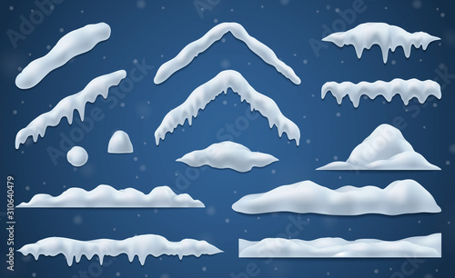 Snow Caps Realistic Set