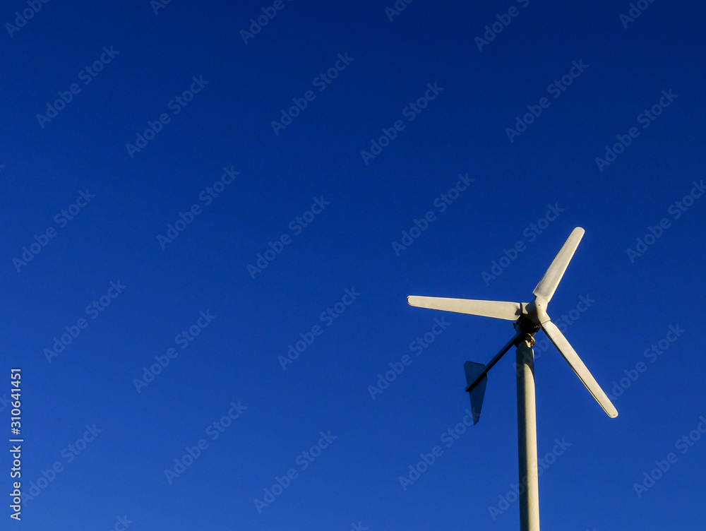 Windmill over the blue sky, energy from sustain resource. Windmill over the blue sky, energy from sustain resource.