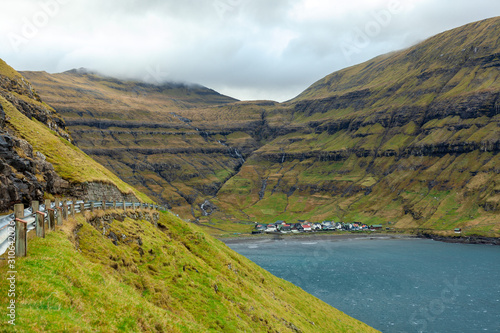 Views of the beautiful village in the Faroe Islands © Kateryna