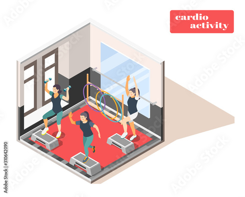 Cardio Activity Isometric Composition 