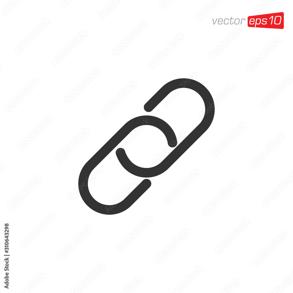 Chain Link Icon Design Vector