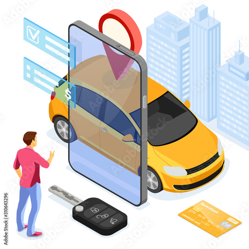 Car Sharing Service Concept