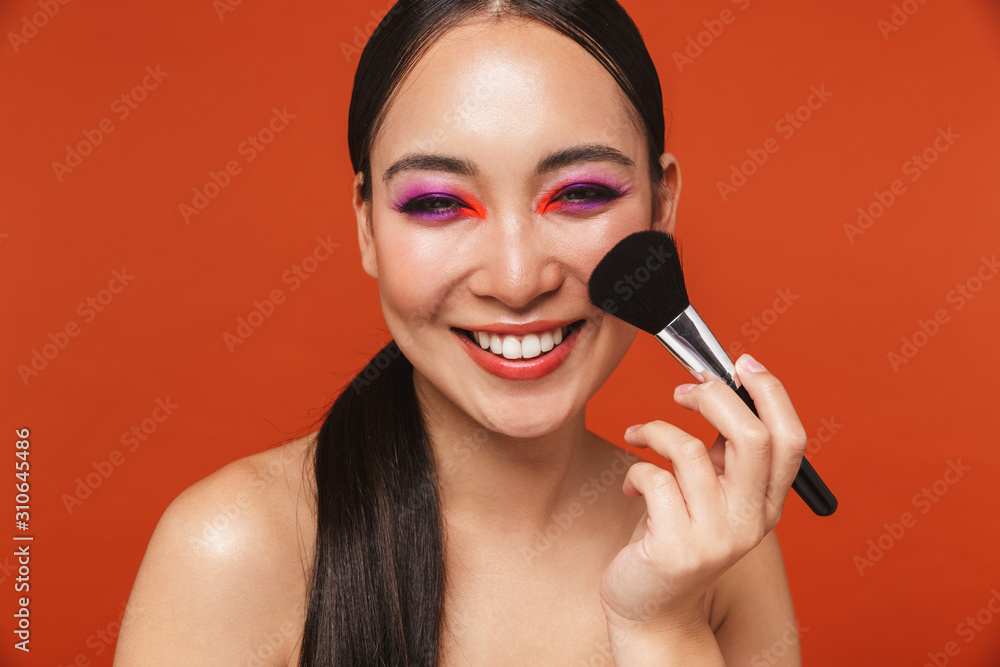 Beauty portrait of an attractive young topless asian woman Beauty portrait of an attractive young topless asian woman