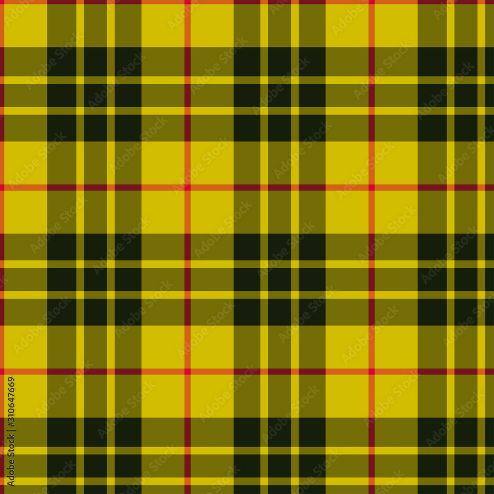 Tartan plaid yellow and black seamless checkered vector pattern. Tartan plaid yellow and black seamless checkered vector pattern.