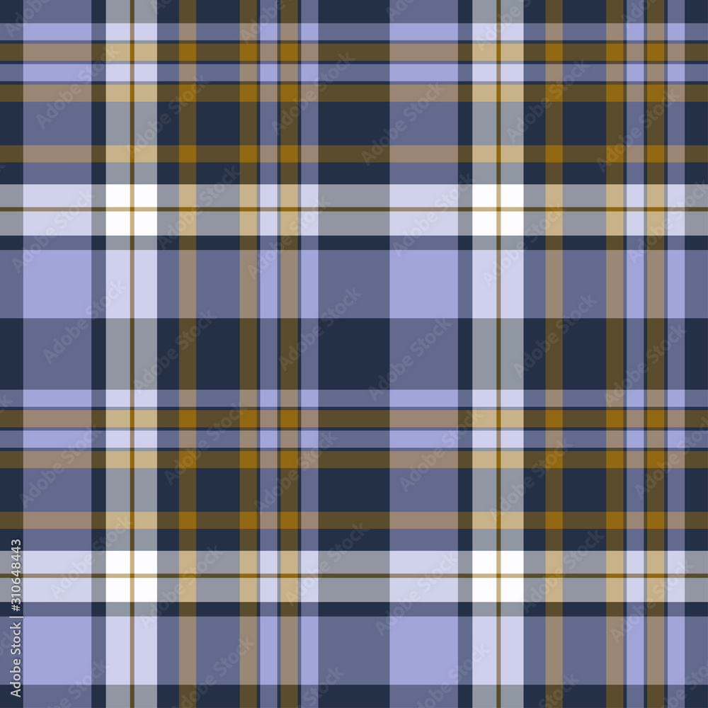 Tartan plaid purple and yellow seamless checkered vector pattern. Tartan plaid purple and yellow seamless checkered vector pattern.