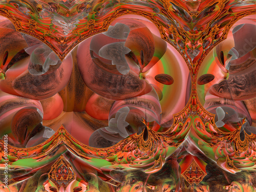 abstract background of rusty fractal 
