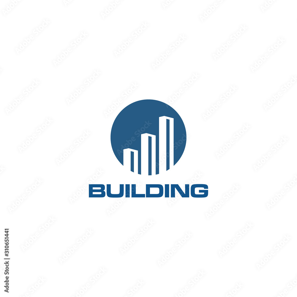 Building Construction Real Estate Logo Template Vector Icon