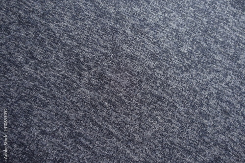 Dark blue grey woolen fabric from above