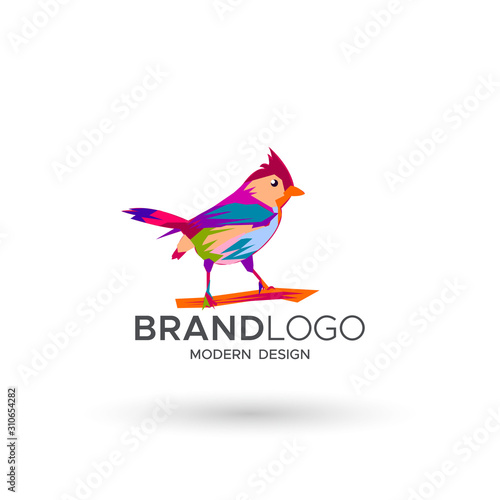 Bird Logo modern style  can use for mascot brand business. Vector illustrations