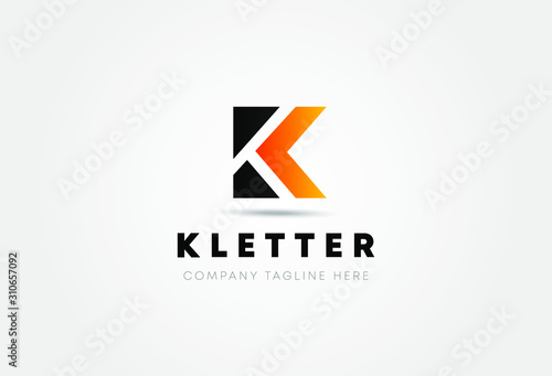 Letter K logo icon design template elements