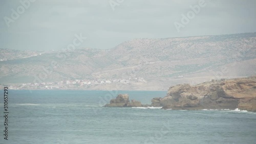 A rock view along the Moroccan coast.
