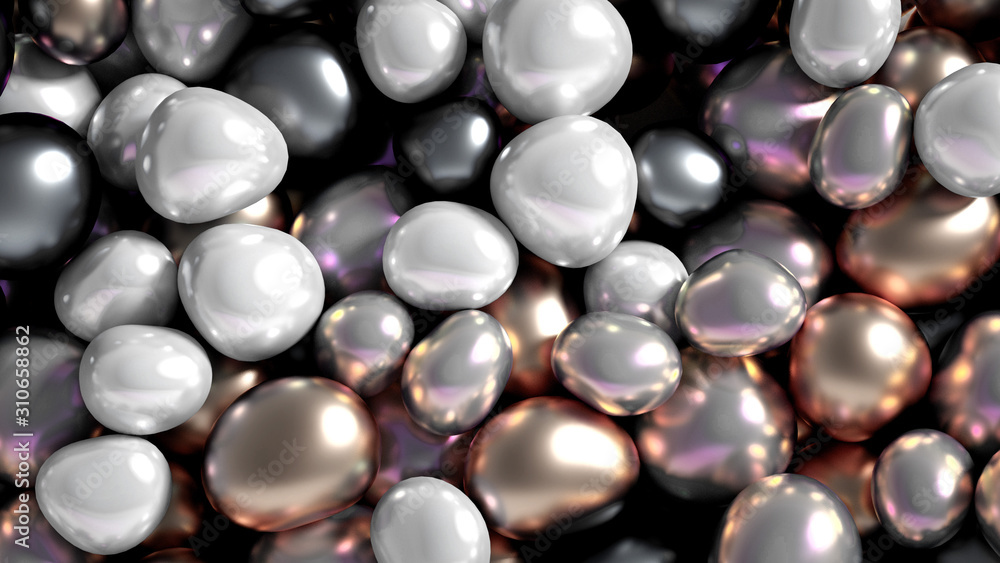 Beautiful background with beads, particles and simulation. 3d illustration, 3d rendering. Beautiful background with beads, particles and simulation. 3d illustration, 3d rendering.