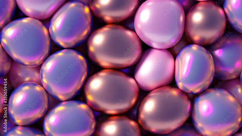 Beautiful background with beads, particles and simulation. 3d illustration, 3d rendering. Beautiful background with beads, particles and simulation. 3d illustration, 3d rendering.