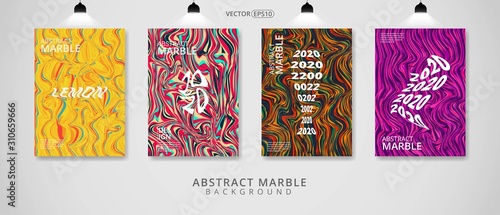 modern abstract marble colorful set elegant design background for cover  poster  flyers  invitation vector eps10
