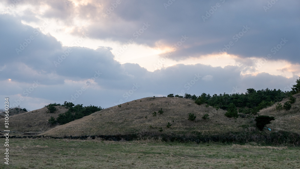 Obraz premium 송악산 둘레길 풍경