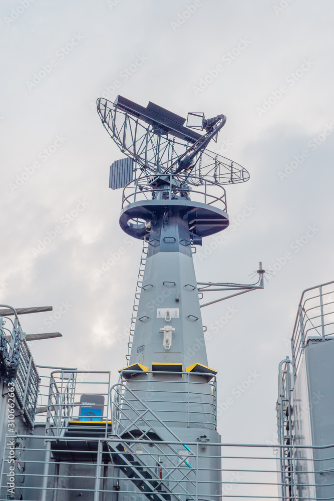 A radar of naval vessel A radar of naval vessel