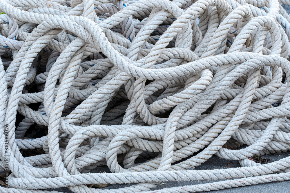 anchor rope on the ground