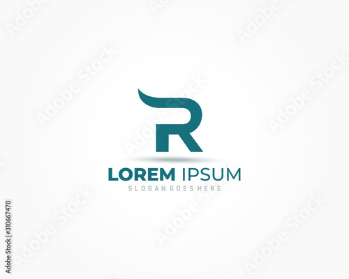 Letter R Logo. R Letter Design Vector Template 