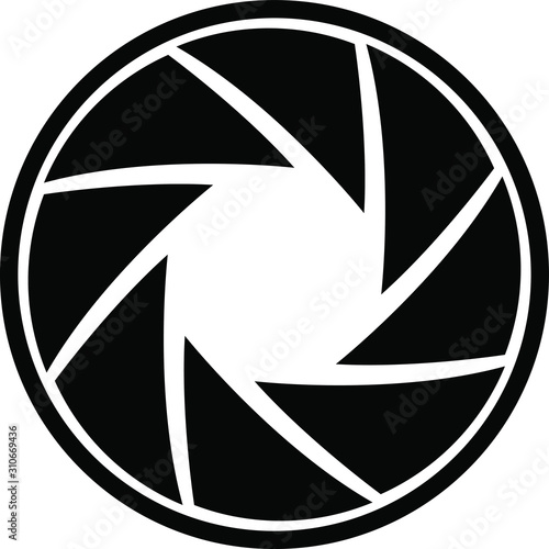 illustration vector icon of aperture