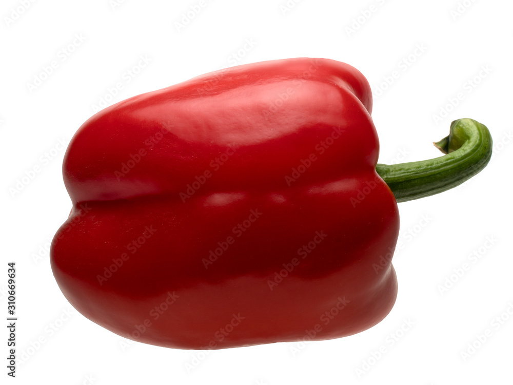 Graphic resources of an isolated object of sweet bell pepper on a white background Graphic resources of an isolated object of sweet bell pepper on a white background