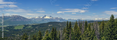 Panorama of Beartooth Mountains from Overlook photo