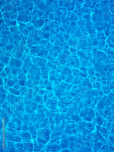 Blue water in swimming pool view from above (full frame)