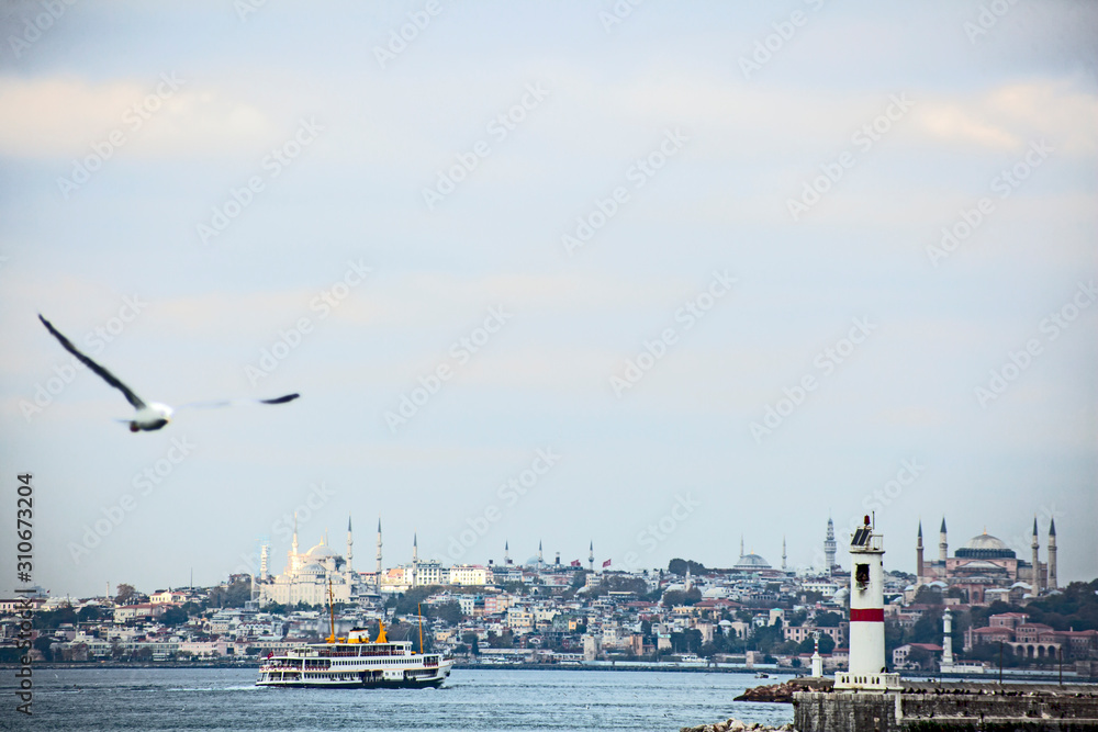 Istanbul. Bosphorus. Ancient City and the sea route.