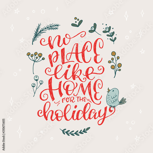 No place like home for the holiday xmas card