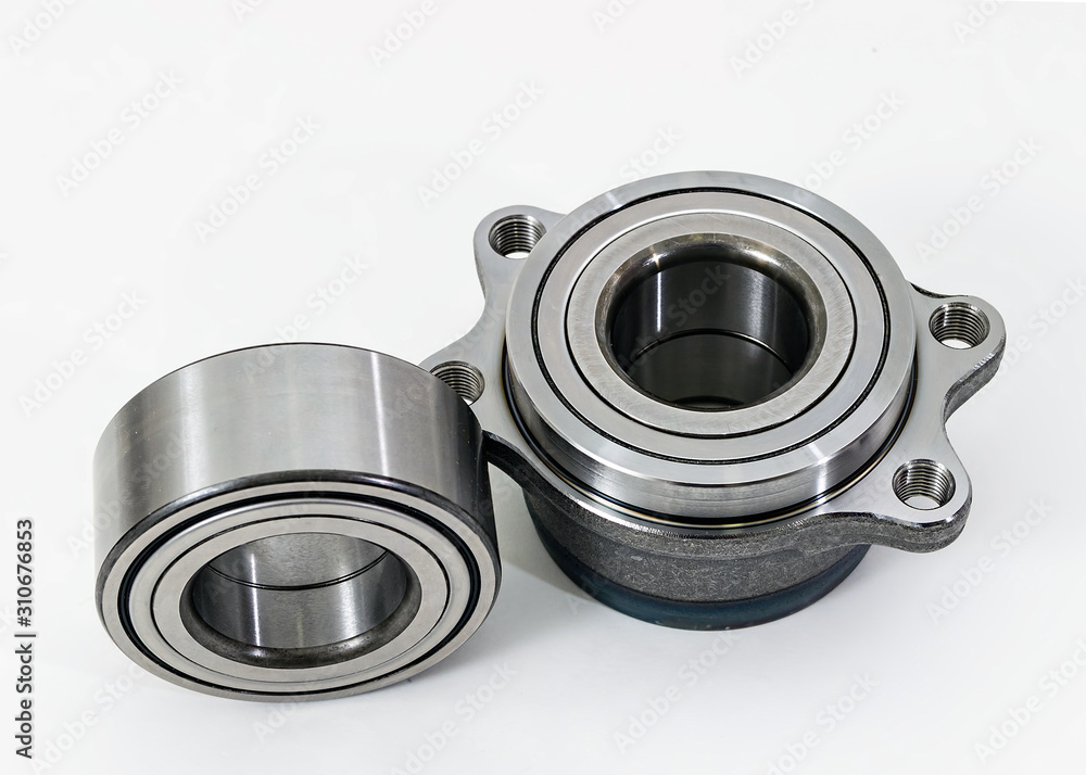 Auto Parts. Spare parts for the repair of cars. Bearings on a white background. Auto Parts. Spare parts for the repair of cars. Bearings on a white background.