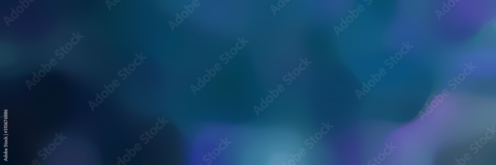 soft blurred horizontal background with dark slate gray, teal blue and very dark blue colors and free text space