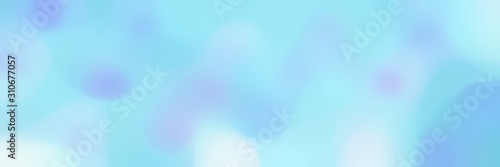 soft blurred horizontal background with pale turquoise, light cyan and sky blue colors and space for text