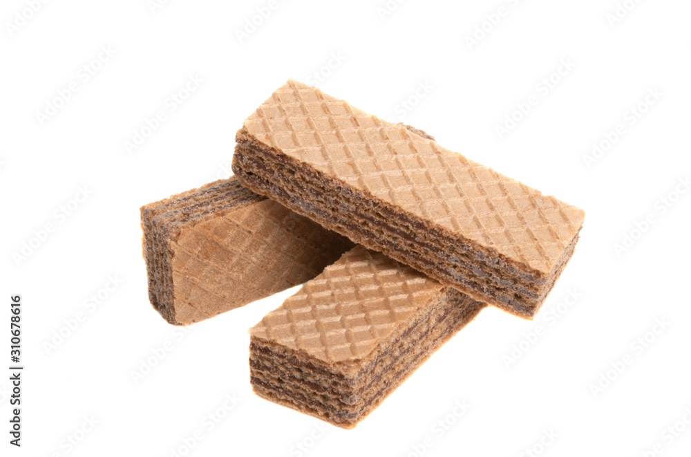 chocolate waffles isolated chocolate waffles isolated