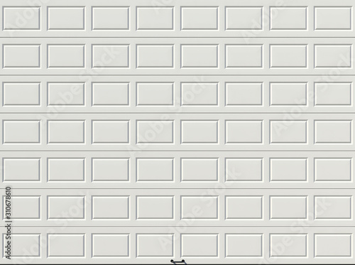 Garage door panel background texture 3D render