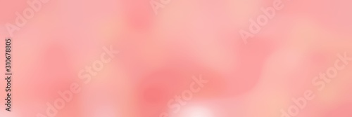 blurred horizontal background with light pink, light coral and pastel pink colors and space for text or image