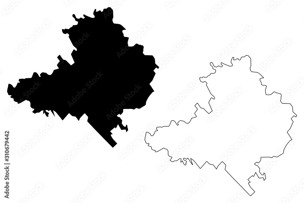 Straseni District (Republic of Moldova, Administrative divisions of Moldova) map vector illustration, scribble sketch Straseni map