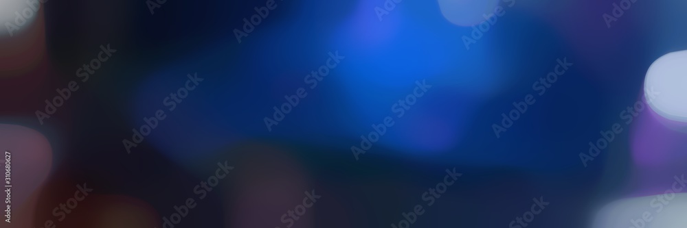 soft blurred horizontal background with very dark blue, royal blue and dark slate blue colors space for text or image